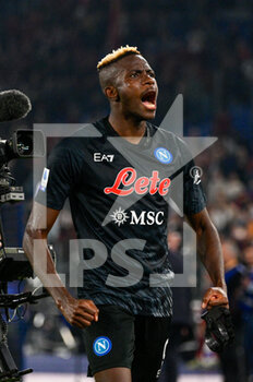 2022-10-23 - Victor Osimhen (SSC Napoli) during the Italian Football Championship League A 2022/2023 match between AS Roma vs SSC Napoli at the Olimpic Stadium in Rome  on 23 October 2022. - AS ROMA VS SSC NAPOLI - ITALIAN SERIE A - SOCCER