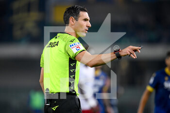 2022-10-31 - The referee of the match Juan Luca Sacchi - HELLAS VERONA FC VS AS ROMA - ITALIAN SERIE A - SOCCER