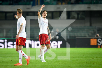 2022-10-31 - Roma's Nicolò Zaniolo celebrates after scoring a goal - HELLAS VERONA FC VS AS ROMA - ITALIAN SERIE A - SOCCER
