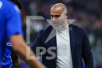 2022-10-29 - Dejan Stankovic Head Coach of UC Sampdoria reacts during Serie A 2022/23 football match between FC Internazionale and UC Sampdoria at Giuseppe Meazza Stadium, Milan, Italy on October 29, 2022 - INTER - FC INTERNAZIONALE VS UC SAMPDORIA - ITALIAN SERIE A - SOCCER