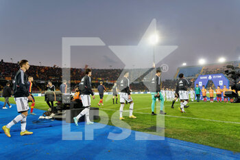 2022-10-29 - the teams enter the field - US LECCE VS JUVENTUS FC - ITALIAN SERIE A - SOCCER