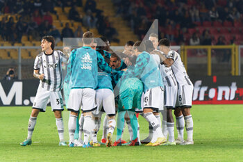 2022-10-29 - Juventus celebrates after scoring a goal - US LECCE VS JUVENTUS FC - ITALIAN SERIE A - SOCCER