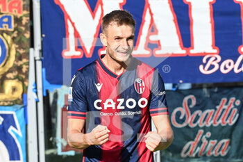 2022-11-06 - Stefan Posch celebrating his goal - BOLOGNA FC VS TORINO FC - ITALIAN SERIE A - SOCCER