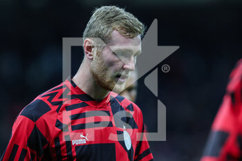2022-11-05 - Tommaso Pobega of AC Milan looks on during Serie A 2022/23 football match between AC Milan and Spezia Calcio at Giuseppe Meazza Stadium, Milan, Italy on November 05, 2022 - AC MILAN VS SPEZIA CALCIO - ITALIAN SERIE A - SOCCER