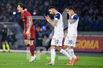 2022-11-06 - Nicolo Zaniolo of AS Roma during the Serie A match between AS Roma and SS Lazio at Stadio Olimpico on November 6, 2022 in Rome, Italy. - AS ROMA VS SS LAZIO - ITALIAN SERIE A - SOCCER