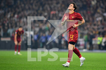 2022-11-06 - Nicolo Zaniolo of AS Roma during the Serie A match between AS Roma and SS Lazio at Stadio Olimpico on November 6, 2022 in Rome, Italy. - AS ROMA VS SS LAZIO - ITALIAN SERIE A - SOCCER