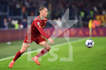2022-11-06 - Rick Karsdorp of AS Roma during the Serie A match between AS Roma and SS Lazio at Stadio Olimpico on November 6, 2022 in Rome, Italy. - AS ROMA VS SS LAZIO - ITALIAN SERIE A - SOCCER