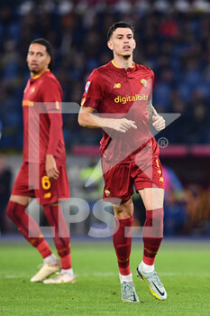 2022-11-06 - Roger Ibanez of AS Roma during the Serie A match between AS Roma and SS Lazio at Stadio Olimpico on November 6, 2022 in Rome, Italy. - AS ROMA VS SS LAZIO - ITALIAN SERIE A - SOCCER