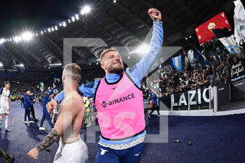 2022-11-06 - Ciro Immobile of SS Lazio during the Serie A match between AS Roma and SS Lazio at Stadio Olimpico on November 6, 2022 in Rome, Italy. - AS ROMA VS SS LAZIO - ITALIAN SERIE A - SOCCER
