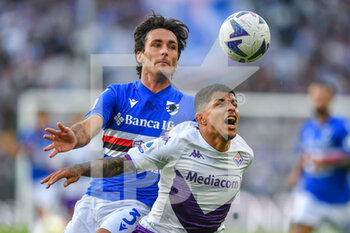 2022-11-06 - Tommaso Augello (Sampdoria) - Domilson Cordeiro Dos Santos Dodo (Fiorentina) - UC SAMPDORIA VS ACF FIORENTINA - ITALIAN SERIE A - SOCCER