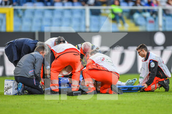 2022-11-06 - injury Bruno Amione (Sampdoria) - UC SAMPDORIA VS ACF FIORENTINA - ITALIAN SERIE A - SOCCER