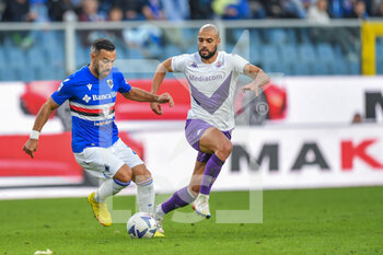2022-11-06 - Fabio Quagliarella  (Sampdoria) - Riccardo Saponara (Fiorentina) - UC SAMPDORIA VS ACF FIORENTINA - ITALIAN SERIE A - SOCCER
