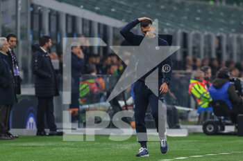 2022-11-09 - Thiago Motta Head Coach of Bologna FC reacts during Serie A 2022/23 football match between FC Internazionale and Bologna FC at Giuseppe Meazza Stadium, Milan, Italy on November 09, 2022 - INTER - FC INTERNAZIONALE VS BOLOGNA FC - ITALIAN SERIE A - SOCCER
