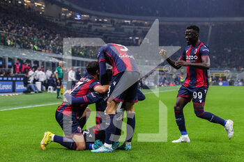 2022-11-09 - Charalampos Lykogiannis of Bologna FC during Serie A 2022/23 football match between FC Internazionale and Bologna FC at Giuseppe Meazza Stadium, Milan, Italy on November 09, 2022 - INTER - FC INTERNAZIONALE VS BOLOGNA FC - ITALIAN SERIE A - SOCCER