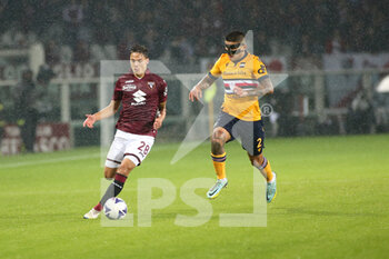 2022-11-09 - Bruno Aimone (UC Sampdoria) vs Samuele Ricci (Torino FC) - TORINO FC VS UC SAMPDORIA - ITALIAN SERIE A - SOCCER