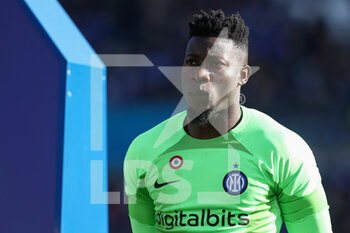 2022-11-13 - Andre Onana of FC Internazionale looks on  - ATALANTA BC VS INTER - FC INTERNAZIONALE - ITALIAN SERIE A - SOCCER