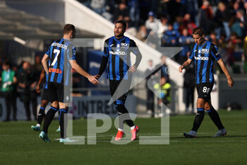 2022-11-13 - Jose Luis Palomino celebrates after scoring his side's second goal of the match  - ATALANTA BC VS INTER - FC INTERNAZIONALE - ITALIAN SERIE A - SOCCER