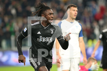 2022-11-13 - Moise Kean (Juventus FC) celebrates the goal - JUVENTUS FC VS SS LAZIO - ITALIAN SERIE A - SOCCER
