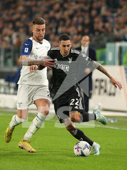 2022-11-13 - Angel Di Maria (Juventus FC) in action against Sergej Milinkovic-Savic (SS Lazio) - JUVENTUS FC VS SS LAZIO - ITALIAN SERIE A - SOCCER