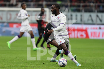 2022-11-13 - Jonathan Ikone of ACF Fiorentina in action during Serie A 2022/23 football match between AC Milan and ACF Fiorentina at Giuseppe Meazza Stadium, Milan, Italy on November 13, 2022 - AC MILAN VS ACF FIORENTINA - ITALIAN SERIE A - SOCCER