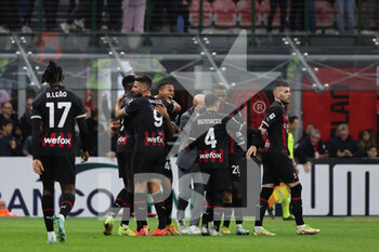 2022-11-13 - Ante Rebic of AC Milan celebrates with his teammates during Serie A 2022/23 football match between AC Milan and ACF Fiorentina at Giuseppe Meazza Stadium, Milan, Italy on November 13, 2022 - AC MILAN VS ACF FIORENTINA - ITALIAN SERIE A - SOCCER