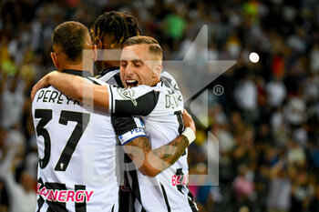 2022-09-04 - Udinese players happiness - UDINESE CALCIO VS AS ROMA - ITALIAN SERIE A - SOCCER