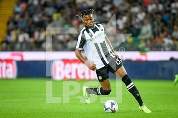2022-09-04 - Udinese's Destiny Iyenoma Udogie portrait in action - UDINESE CALCIO VS AS ROMA - ITALIAN SERIE A - SOCCER