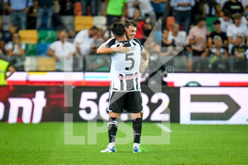 2022-09-04 - Udinese's Lazar Samardzic celebrates after scoring a goal - UDINESE CALCIO VS AS ROMA - ITALIAN SERIE A - SOCCER