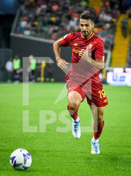 2022-09-04 - Roma's Mehmet Celik portrait in action - UDINESE CALCIO VS AS ROMA - ITALIAN SERIE A - SOCCER