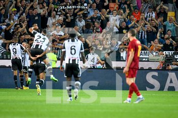 2022-09-04 - Udinese's Sandi Lovric celebrates after scoring a goal - UDINESE CALCIO VS AS ROMA - ITALIAN SERIE A - SOCCER
