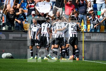 2022-09-18 - Udinese's Jaka Bijol celebrates after scoring a goal - UDINESE CALCIO VS INTER - FC INTERNAZIONALE - ITALIAN SERIE A - SOCCER