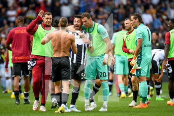 2022-09-18 - Happiness of Udinese's Tolgay Arslan after winning the match - UDINESE CALCIO VS INTER - FC INTERNAZIONALE - ITALIAN SERIE A - SOCCER