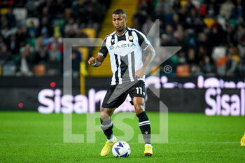 2022-11-04 - Udinese's Walace Souza Silva portrait in action - UDINESE CALCIO VS US LECCE - ITALIAN SERIE A - SOCCER