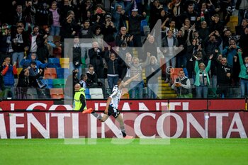2022-11-04 - Udinese's Beto Betuncal celebrates after scoring a goal - UDINESE CALCIO VS US LECCE - ITALIAN SERIE A - SOCCER