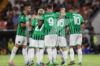 2022-08-27 - Davide Frattesi (US SASSUOLO) celebrates after scoring a goal  - SPEZIA CALCIO VS US SASSUOLO - ITALIAN SERIE A - SOCCER