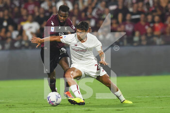 14/08/2022 - Lassana Coulibaly( US. Salernitana 1919) and Paulo Dybala ( AS. Roma) in action during the  during the Serie A 2022/23 match between US Salernitana1919 and AS Roma  Arechi  Stadium - US SALERNITANA VS AS ROMA - SERIE A - CALCIO