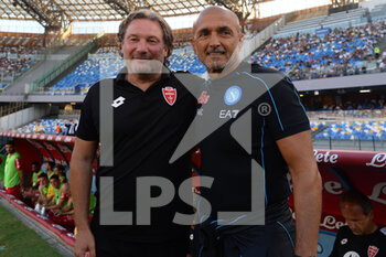 2022-08-21 - Coach Giovanni Stroppa ( AC Monza) and Coach Luciano Spaletti (SSC Napoli) during the Serie A 2022/23 match between SSC Napoli And AC Monza Diego Armando Maradona Stadium - SSC NAPOLI VS AC MONZA - ITALIAN SERIE A - SOCCER