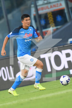 2022-08-21 - Kim Min-Jae (SSC Napoli) in action during the Serie A 2022/23 match between SSC Napoli And AC Monza Diego Armando Maradona Stadium - SSC NAPOLI VS AC MONZA - ITALIAN SERIE A - SOCCER