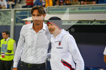 2022-08-21 - Hellas Verona's Head Coach Gabriele Cioffi and Bologna's Head Coach Sinisa Mihajlovic - BOLOGNA FC VS HELLAS VERONA - ITALIAN SERIE A - SOCCER