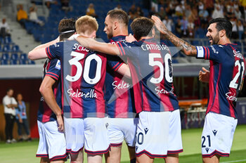 2022-08-21 - Bologna's Marko Arnautovic celebrates after scoring a goal  1-0 - BOLOGNA FC VS HELLAS VERONA - ITALIAN SERIE A - SOCCER