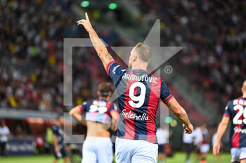 2022-08-21 - Bologna's Marko Arnautovic celebrates after scoring a goal  1-0 - BOLOGNA FC VS HELLAS VERONA - ITALIAN SERIE A - SOCCER