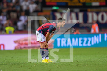 2022-08-21 - Bologna's Riccardo Orsolini shows his disappointment after scoring a goal disallowed - BOLOGNA FC VS HELLAS VERONA - ITALIAN SERIE A - SOCCER