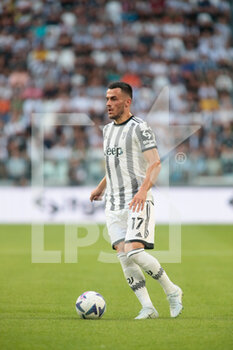 2022-08-27 - Filip Kostic of Juventus Fc during the Italian Serie A, football match between Juventus Fc and As Roma on August 27, 2022 at Allianz Stadium, Turin, Italy. Photo Nderim Kaceli - JUVENTUS FC VS AS ROMA - ITALIAN SERIE A - SOCCER