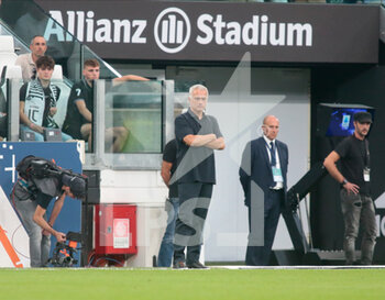 2022-08-27 - Coach Jose Mourinho of As Roma during the Italian Serie A, football match between Juventus fc and As Roma, on August 27, 2022 at Allianz Stadium in Turin, Italy. Photo Nderim Kaceli - JUVENTUS FC VS AS ROMA - ITALIAN SERIE A - SOCCER