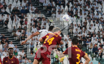 2022-08-27 - Marash Kumbulla of As Roma during the Italian Serie A, football match between Juventus Fc and As Roma on August 27, 2022 at Allianz Stadium, Turin, Italy. Photo Nderim Kaceli - JUVENTUS FC VS AS ROMA - ITALIAN SERIE A - SOCCER