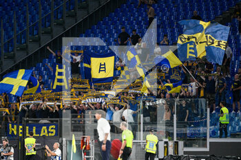 2022-09-11 - Hellas Verona fans during the Italian Football Championship League A 2022/2023 match between SS Lazio vs Hellas Verona at the Olimpic Stadium in Rome on 11 September 2022. - SS LAZIO VS HELLAS VERONA - ITALIAN SERIE A - SOCCER