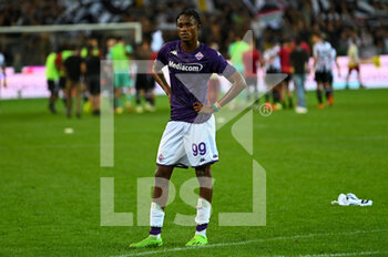 2022-08-31 - Fiorentina's Christian Kouamé shows his disappointment - UDINESE CALCIO VS ACF FIORENTINA - ITALIAN SERIE A - SOCCER