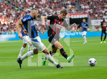 2022-09-03 - Charles De Ketelaere of Ac Milan during the Italian Serie A tootball match between Ac Milan and Fc Inter on 03 of September 2022 at Giuseppe Meazza _ San Siro Siro stadium in Milan, Italy. Photo Nderim Kaceli - AC MILAN VS INTER - FC INTERNAZIONALE - ITALIAN SERIE A - SOCCER