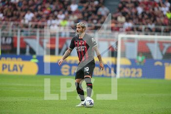 2022-09-03 - Theo Hernandez of Ac Milan during the Italian Serie A tootball match between Ac Milan and Fc Inter on 03 of September 2022 at Giuseppe Meazza _ San Siro Siro stadium in Milan, Italy. Photo Nderim Kaceli - AC MILAN VS INTER - FC INTERNAZIONALE - ITALIAN SERIE A - SOCCER