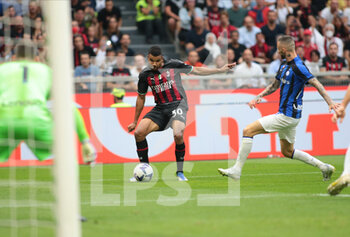 2022-09-03 - Junior Messias of Ac Milan during the Italian Serie A tootball match between Ac Milan and Fc Inter on 03 of September 2022 at Giuseppe Meazza _ San Siro Siro stadium in Milan, Italy. Photo Nderim Kaceli - AC MILAN VS INTER - FC INTERNAZIONALE - ITALIAN SERIE A - SOCCER